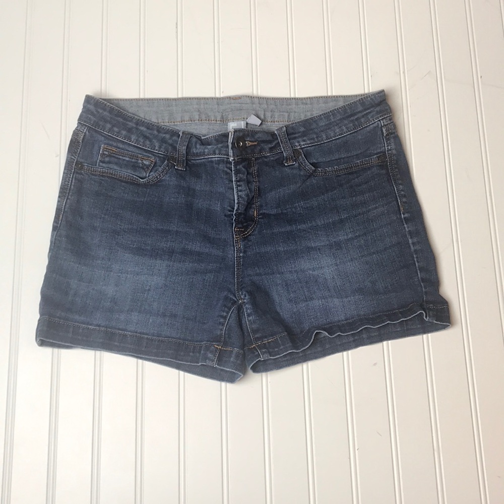 Denim shorts with 3” inseam